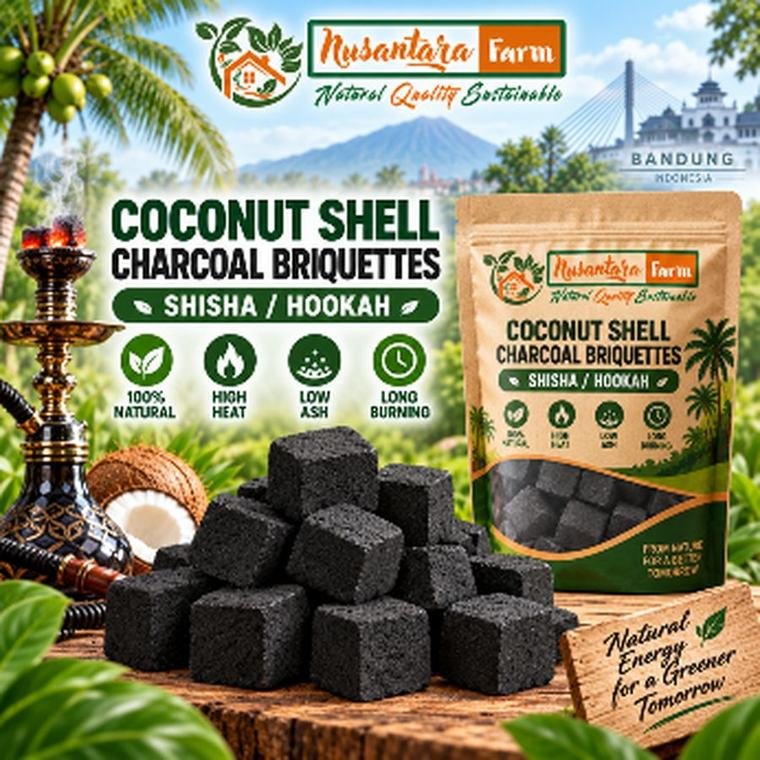 Coconut Shell Charcoal Briquettes — Shisha / Hookah